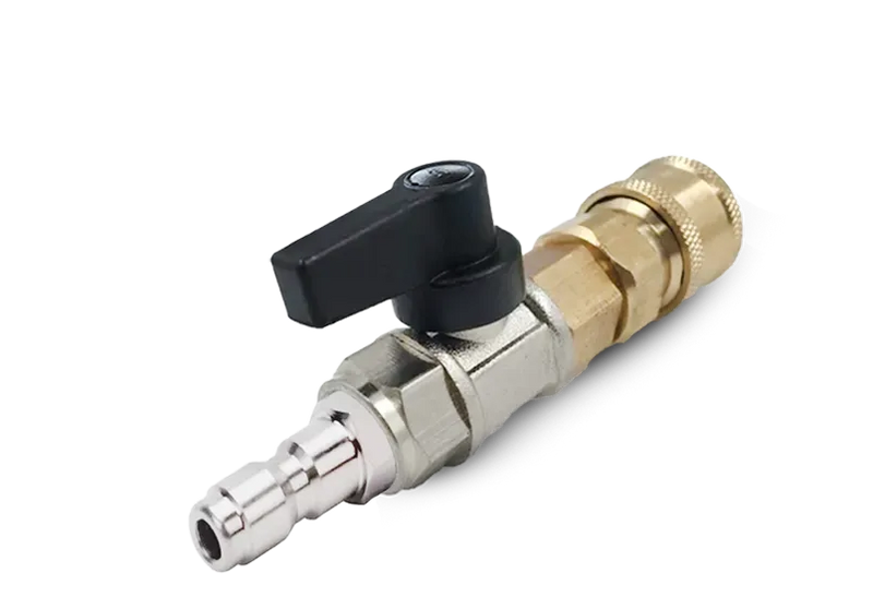 REGISTRO COM ENGATE RÁPIDO E PINO PARA LAVADORA DE ALTA PRESSÃO