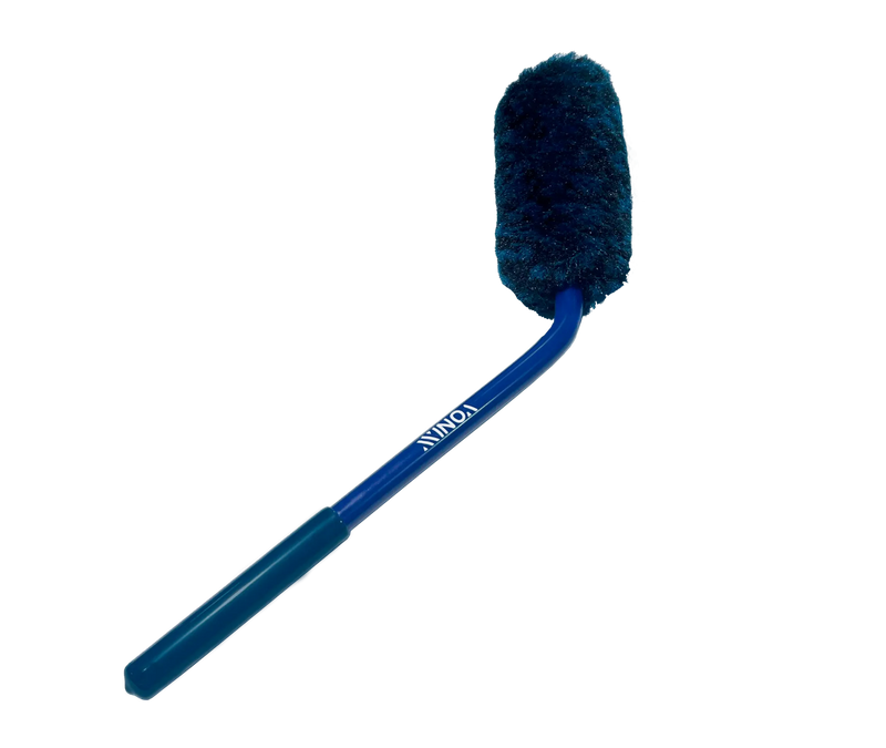 ESCOVA DE MICROFIBRA ANGULAR PARA LIMPEZA DE RODAS