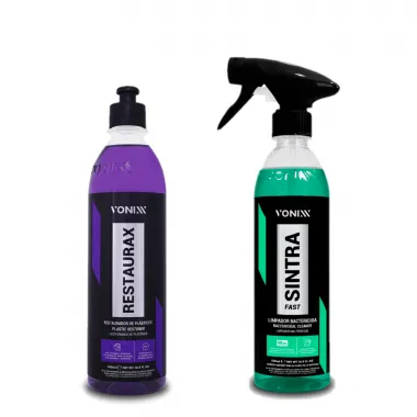 Kit limpeza e proteção de plástico